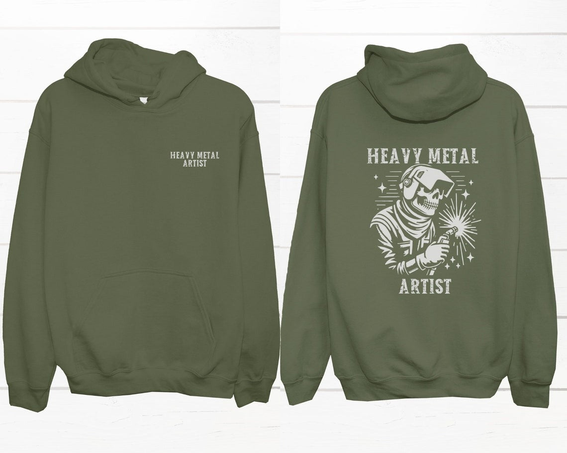 Heavy Metal Artist Welder Hoodie