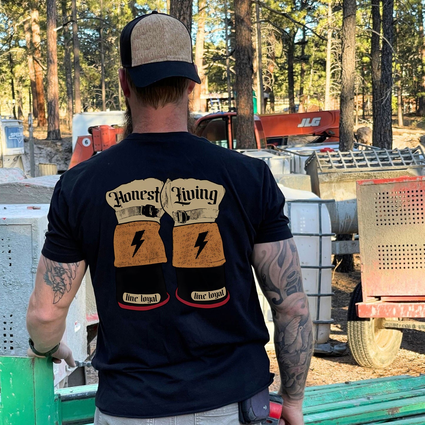 Honest Living Gloves Blue Collar T-shirt