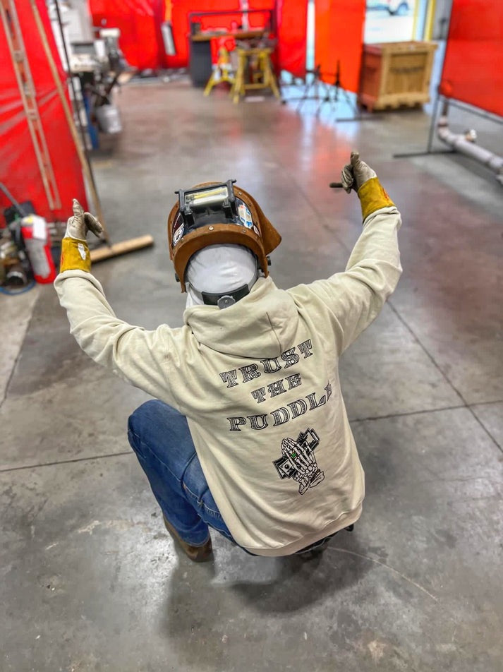 Trust The Puddle Welder Hoodie