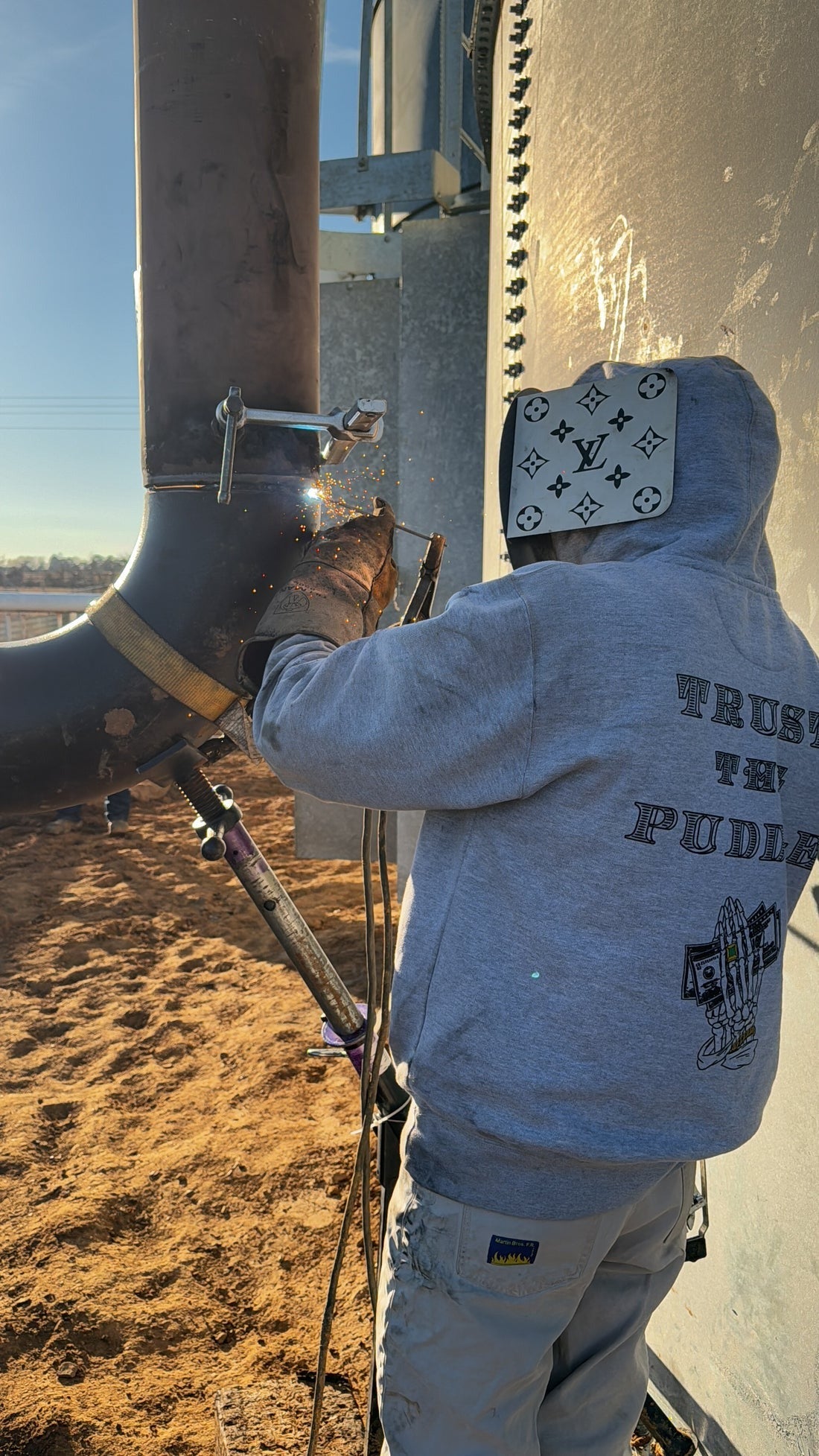 Trust The Puddle Welder Hoodie