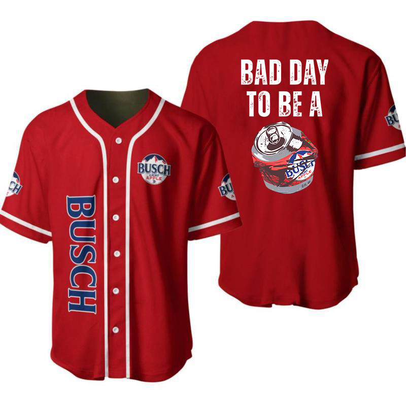 Bad Day To Be a Busch Light Apple Unisex Baseball Jersey for Beer Lovers