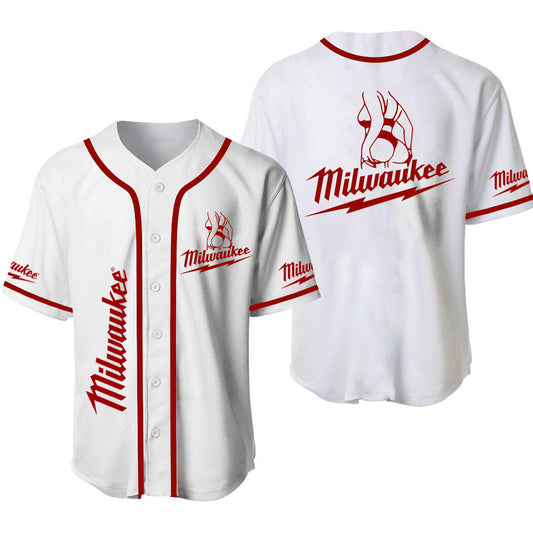 Milwaukee Girl Baseball Jersey, Blue Collar Tools Baseball Shirt, Funny Gift for Him